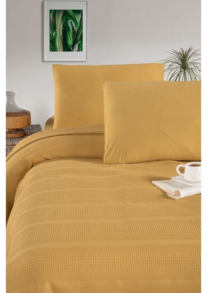 Pamuk Softy Yastıksız Pike Yatak Örtüsü