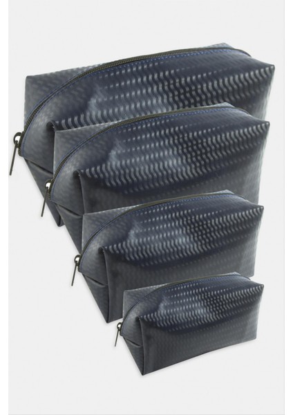 4 Adet El Tutmalı Makyaj Çantası