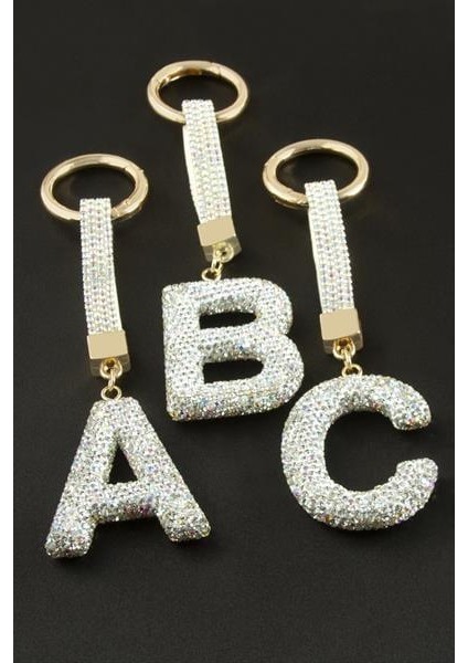 Harfli Savaroski Taşlı Anahtarlık fiyatları