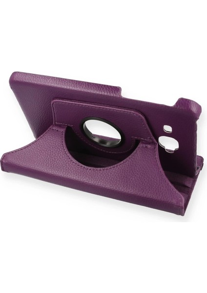 T280 Tab A 7 Kılıf 360 Tablet Deri Kılıf - Mürdüm