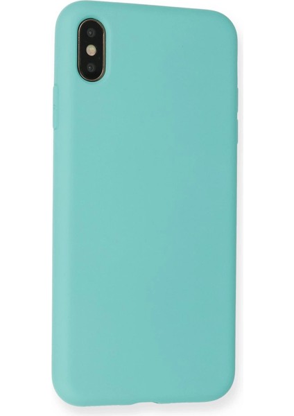 Iphone Xs Kılıf Nano Içi Kadife Silikon - Turkuaz modelleri