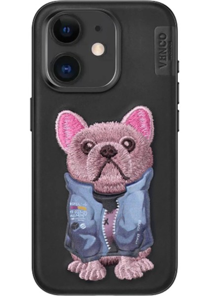 Venco Iphone 11 Cute Desenli Kapak - Siyah