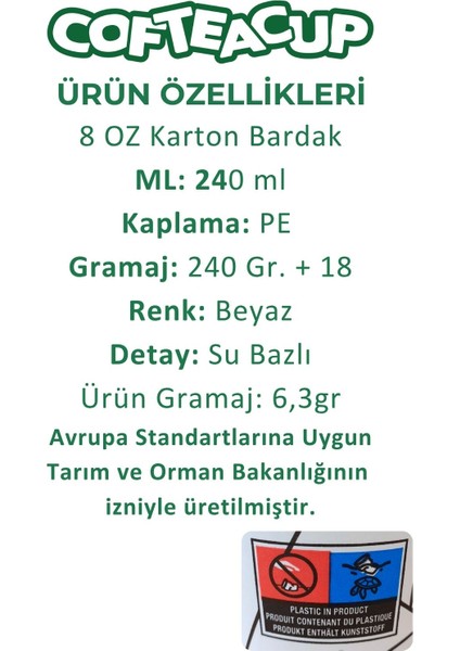 Kapaklı Damalı Karton Bardak 50 Adet 8 Oz - 240 ml modelleri
