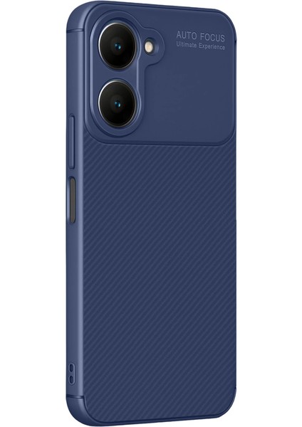 Newface Y18 Kılıf Auto Focus Karbon Kapak - Lacivert