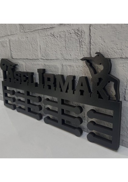 Jimnastik Kişiye Özel Madalya Askısı – 10 mm Siyah Mdf – Sporcu Isimli Askılık fırsatları