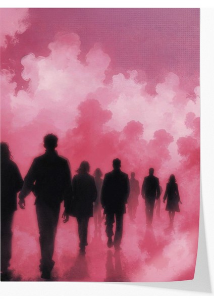 Çerçevesiz Poster Gökyüzü Desenli - Dekoratif Çerçevesiz Poster - Hediyelik Çerçevesiz Tablo ACP22