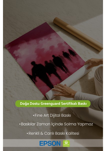 Çerçevesiz Poster Gökyüzü Desenli - Dekoratif Çerçevesiz Poster - Hediyelik Çerçevesiz Tablo ACP22 fırsatları