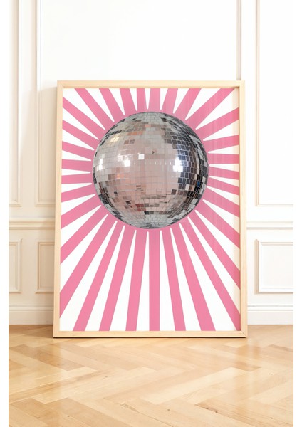 Çerçevesiz Poster Disko Topu Desenli - Çerçevesiz Poster - Hediyelik Çerçevesiz Tablo ACP26 fiyatları