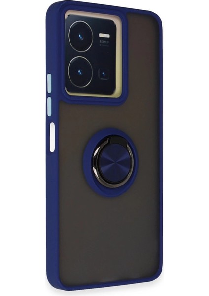 Newface Y36 Kılıf Montreal Yüzüklü Silikon Kapak - Lacivert fiyatları