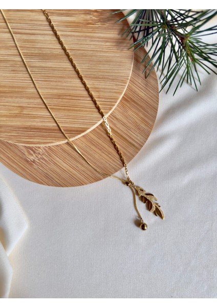 Feather Asansörlü Kolye