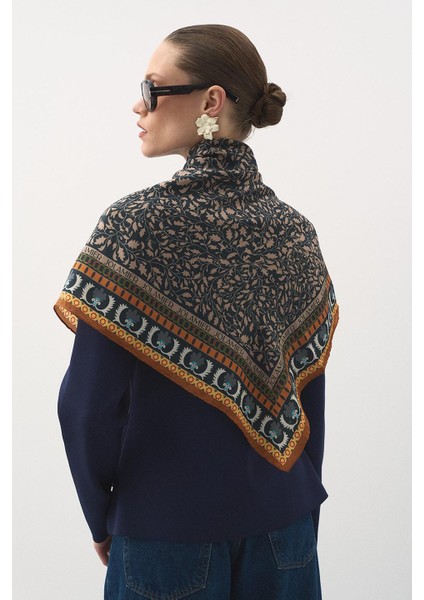 Flora Modal Eşarp Lacivert