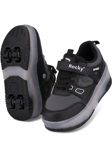 Işıklı Çıkarılabilir Tekerlekli Patenli On-Off Tuşlu Çocuk Ayakkabısı | 29–37 Numara | Kaymaz Taban | Yerli Üretim