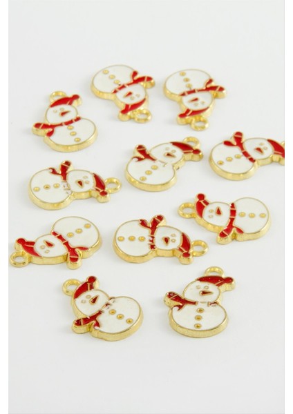 Kardan Adam Yılbaşı Mineli Kolye Ucu 1 Adet modelleri