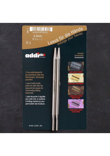 Addi Click 5,5mm Misinalı Şiş Ucu - 656-2