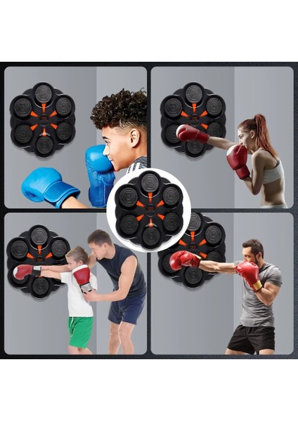 Duvar Boks Makinesi Müzikli Hoparlör Özellikli LED Işıklı Ritimli 9 Mod Seviye Ayarlı Box fiyatları