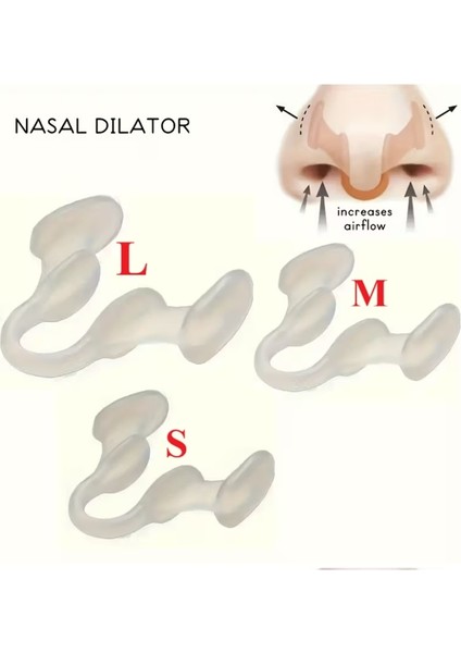 3 Adet Horlama Aparatı, Burun Klipsleri, Anti-Horlama Burun Klipsi