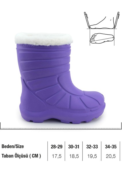 Kız Çocuk Kışlık Boğazdan Peluşlu Içi Sıcak Astarlı Su Geçirmez Yağmur Kar Bot Çizme fiyatları