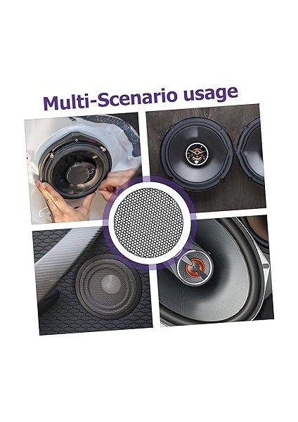 8 Adet Hoparlör Izgarası Örgü Kapakları: Demir Örgü Izgara - 45 mm Metal Hoparlör Koruyucusu Pürüzsüz Kenarlarla Ev Sistemi Ktv Konferans Odası Için indirimleri