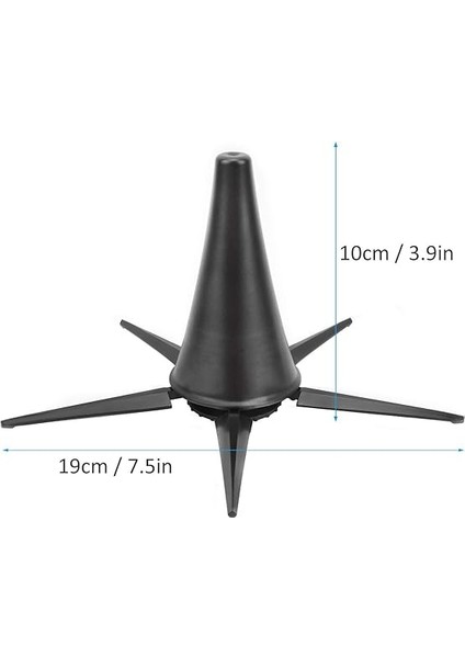 Standı, 5 Bacak Flüt Braketi Rüzgar Katlanabilir Klarnet Standı Klarnet Aksesuarları Taşınabilir Clarionet Zemin Tutucu Enstrüman Aksesuarı fırsatları