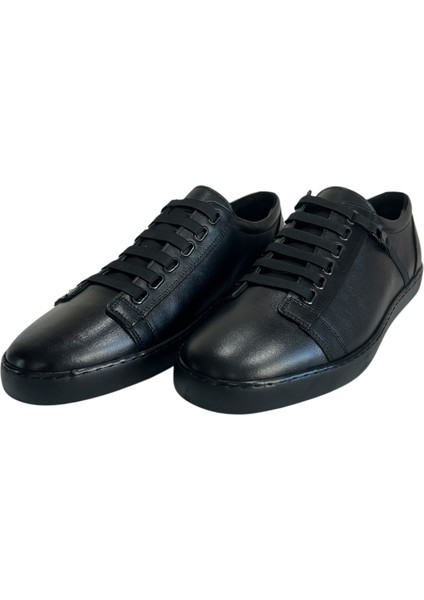 Yandanlastikli Siyah Büyük Beden Sneaker modelleri