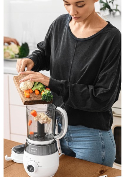 4'ü 1 Arada Bebek Maması Hazırlayıcı Buharlı Pişirme & Mikser fırsatları