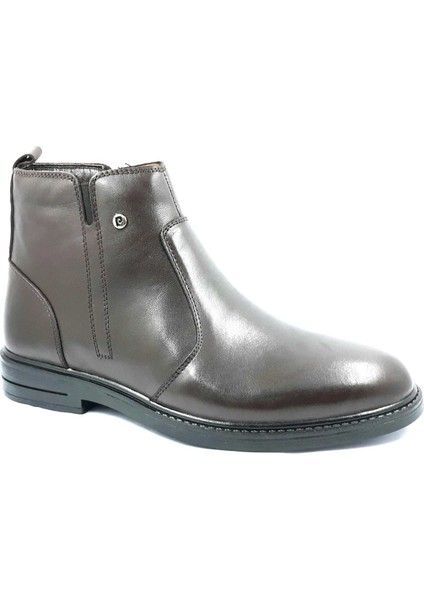 385040 Kahverengi Kışlık Kürklü Fermuarlı Erkek Bot