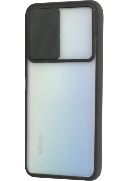 Y53S Kılıf Palm Buzlu Kamera Sürgülü Silikon - Siyah modelleri