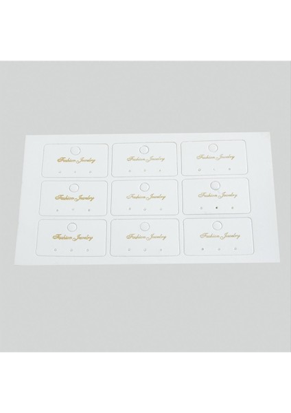 3 Delikli Lüx Küpe Kartı