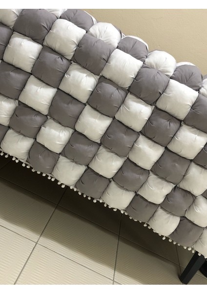 Gri-Beyaz 40 Yama Bebek Yorganı , Bebek Minderi indirimleri