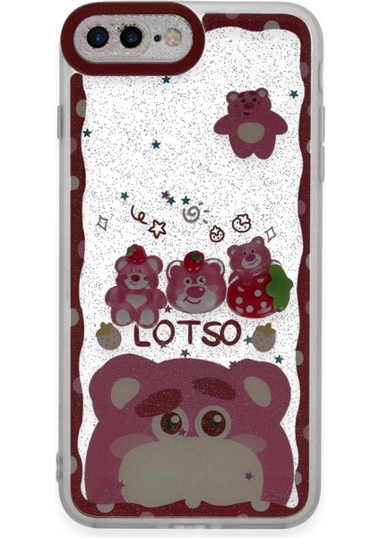 Newface Iphone 7 Kılıf Sweet Desenli Silikon Kapak - Pembe