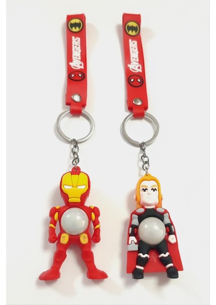 Süper Kahraman Işıklı Silikon Anahtarlık modelleri