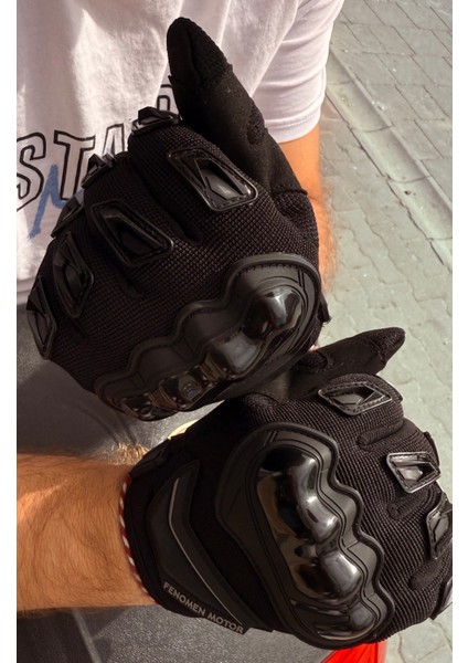 10 Parmak Dokunmatik Özellikli Motorcu Eldiveni