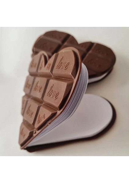 Kalp Tasarımlı Çikolata Not Defteri fiyatları