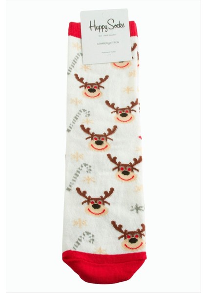 Geyik Yılbaşı Penye Çorap