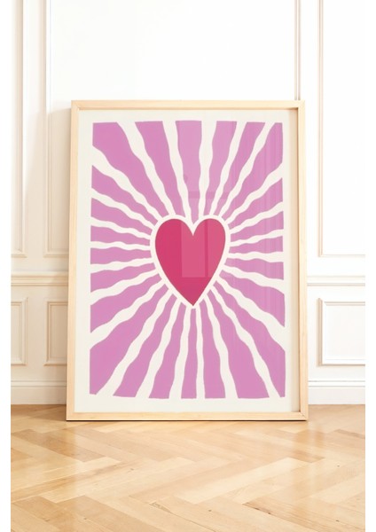 Çerçevesiz Poster Kalp Desenli - Dekoratif Çerçevesiz Poster - Hediyelik Çerçevesiz Tablo ACP23 fiyatları