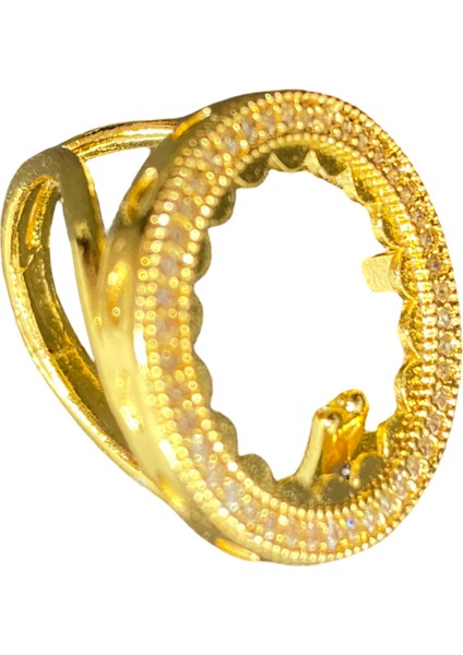 Gold Çeyrek Altın Monte Edilebilen Çeyreklik Yüzük Ayarlanabilir (ÇYR3009)