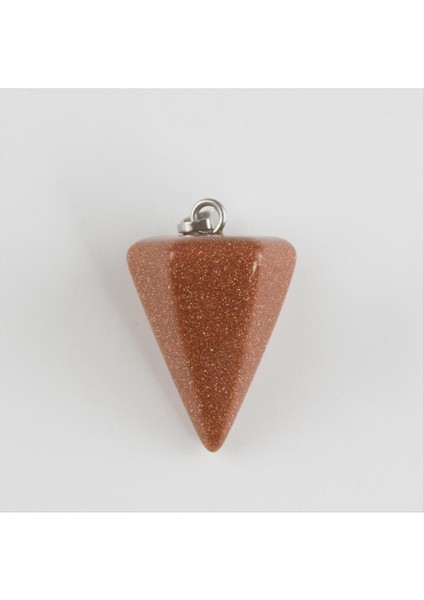 Kahve Yıldız Pandül Doğaltaş Kolye Ucu