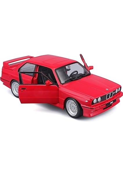 1988 Bmw 3 Series M3 (E30) 1:24 Model Araba - Kırmızı, Detaylı ve Koleksiyonluk Mini Maket fırsatları