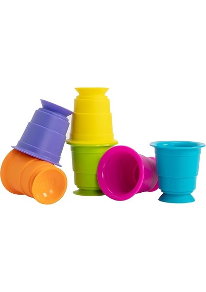 Brain Toys Suction Kupz - Bebekler ve Küçük Çocuklar Için Yaratıcı Dokunsal Öğrenme Oyuncakları