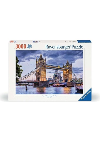 3000 Piece Puzzle The Beautiful City Of London, Çok Renkli