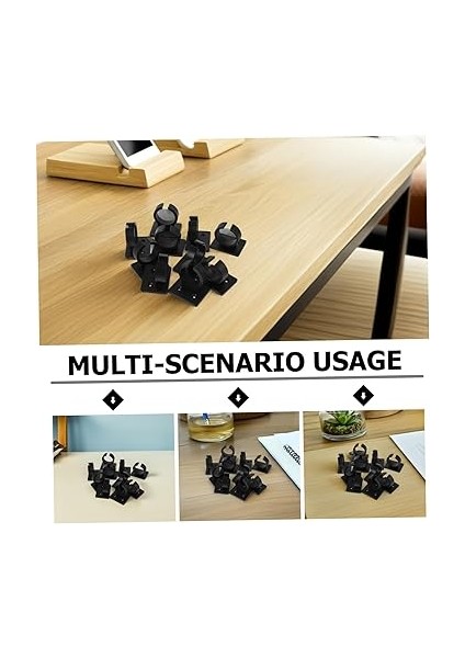 Evrensel Mikrofon Masa Düzenleyici - 10 Adet Kablo Klipsli Kare Mikrofon Kelepçesi Ev ve Stüdyo Kullanımı Için modelleri