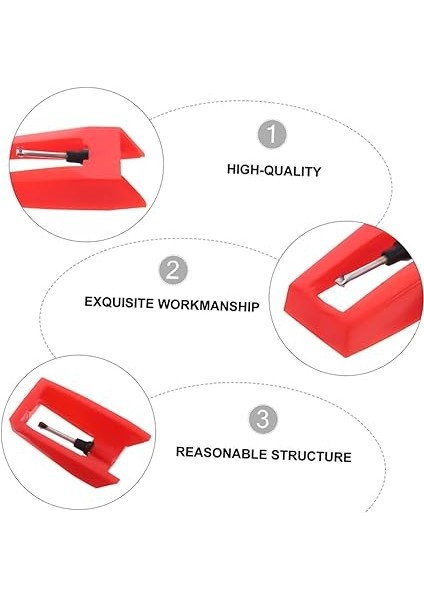 5 Adet Plak Çalar Iğnesi Kayıt Oynatıcı Yedek Stylus Hafif ve Taşınabilir Plaklar Için Uygun Müzik Keyfinizi Artırın fırsatları