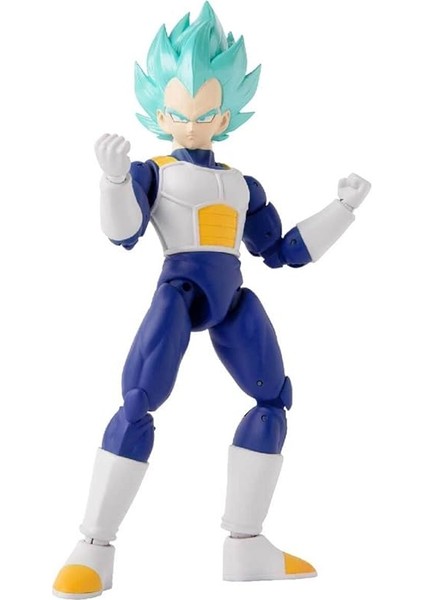 16 cm Dragon Ball Super Saiyan Blue Vegeta Poz Verilebilir Figür, Dragon Stars Serisi fırsatları