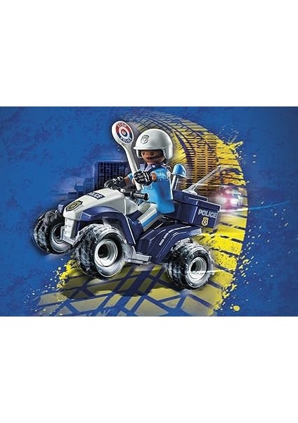 City Action 71092 Polis Dörtçeker Arazi Aracı Geri Çekilebilir Motorlu, Eğlenceli Yaratıcı Rol Yapma Oyunu, Oyun Seti, 4 Yaş ve Üzeri Çocuklar Için Uygun Oyun Seti fiyatları