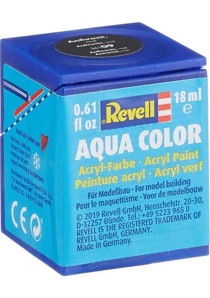 - Su Bazlı Maket Boyası Antr Gri Mat 18 ml (36109)