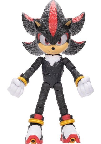 The Hedgehog Sonic 3 Film Aksiyon Figürleri 5 Inç Gölge Koleksiyoncu Oyuncak Figürü, Erkek Kız Çocuklar Için Yüksek Mafsallı - Resmi Lisanslı 3 Film Ürünü