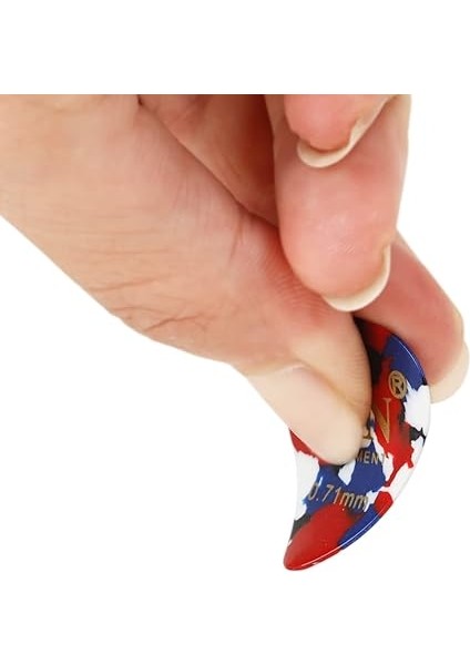 100 Adet 0.71MM Selüloit Gitar Penası Ukulele Parmak Penası Müzik Aleti Aksesuarı Çok Renkli fiyatları