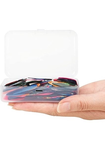 100 Adet 0.71MM Selüloit Gitar Penası Ukulele Parmak Penası Müzik Aleti Aksesuarı Çok Renkli fırsatları