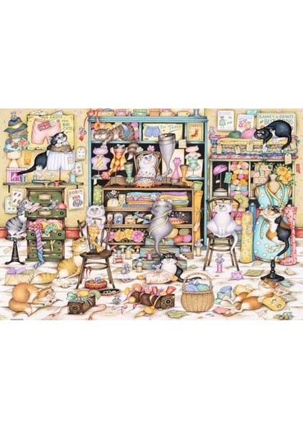 , 1000P Puzzle Çılgın Kediler, Yetişkin Puzzle