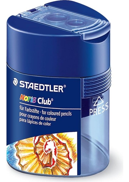 512 128 Noris Çift Bölmeli Kalemtraş Üçgen Biçimli Noris Club Design